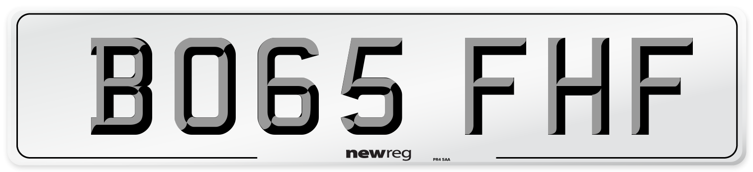 BO65 FHF Number Plate from New Reg